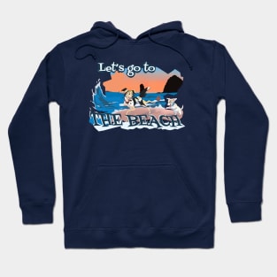 Dogs on a Beach Hoodie